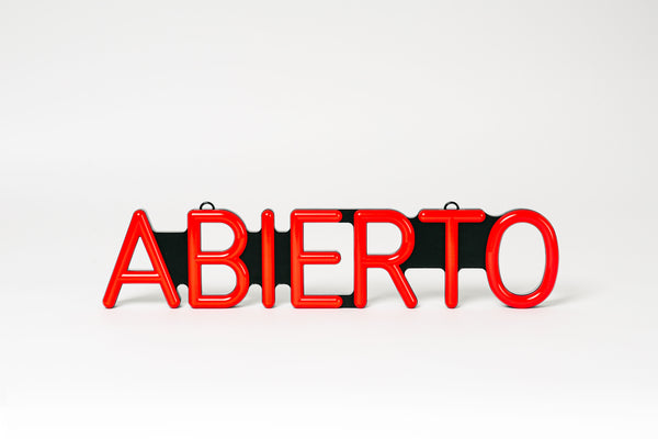 Abierto LED Sign "OPEN" Spanish
