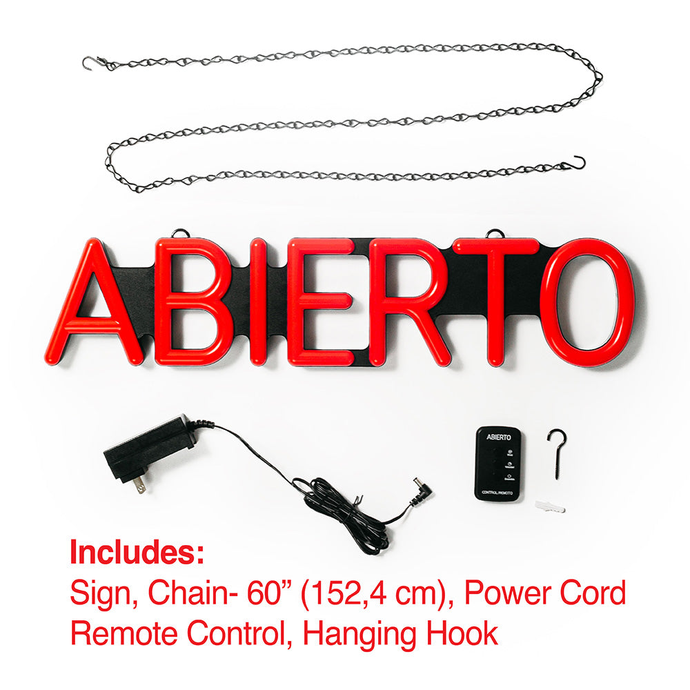 Abierto LED Sign 