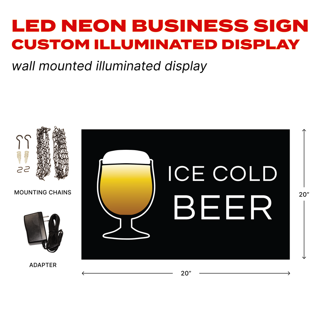 Pro-Lite Backlit LED Beer Sign